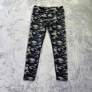 Fabletics Womens Camo High Waisted Leggings Grey Green Camouflage Small